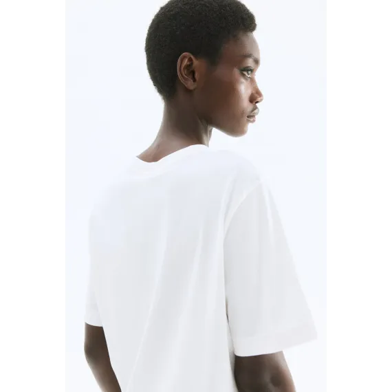 Футболка с принтом H&M, Цвет: Экрю, Размер: XL, изображение 5