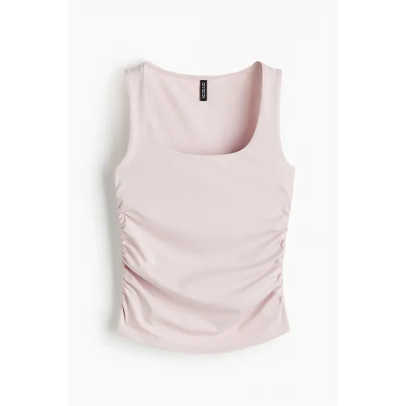 Топ безрукавный с защипами H&M, Цвет: Розовый, Размер: XL, изображение 6
