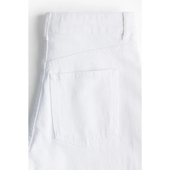 Джинсы широкие высокие H&M, Цвет: Белый, Размер: 34, изображение 6