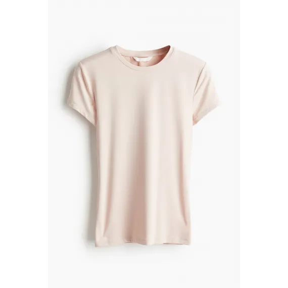 Футболка приталенная H&M, Цвет: Розовый, Размер: L, изображение 7