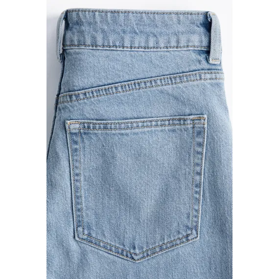 Джинсы широкие высокие H&M, Цвет: Синий, Размер: 34, изображение 6