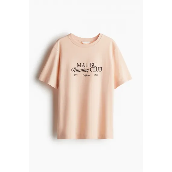 Футболка с принтом H&M, Цвет: Коралловый, Размер: XXS, изображение 5