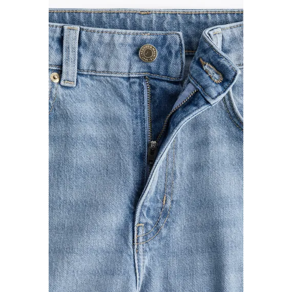 Джинсы широкие высокие H&M, Цвет: Синий, Размер: 34, изображение 7