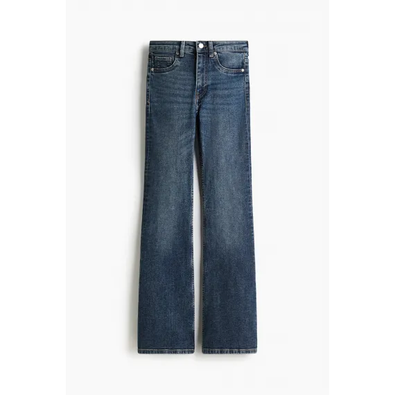 Джинсы фларед высокие H&M, Цвет: Синий, Размер: 46, изображение 6
