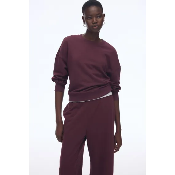 Свитшот H&M, Цвет: Бордовый, Размер: L