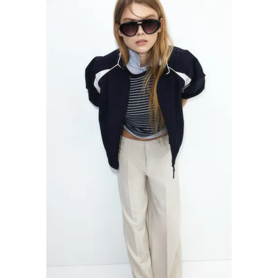 Брюки широкие элегантные H&M, Цвет: Бежевый, Размер: 42 - в интернет-магазине Туркменистана Wabrum Брюки широкие элегантные H&M, Цвет: Бежевый, Размер: 42