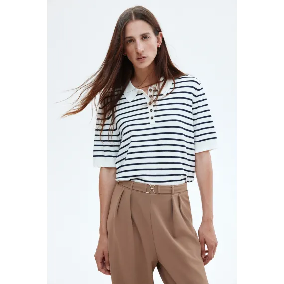 Брюки с деталями в виде завитков H&M, Цвет: Бежевый, Размер: S, изображение 2