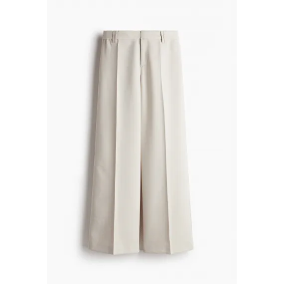 Брюки широкие элегантные H&M, Цвет: Бежевый, Размер: 34, изображение 5