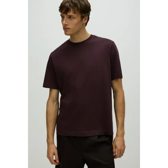 Футболка Regular Fit H&M, Цвет: Сливовый, Размер: L