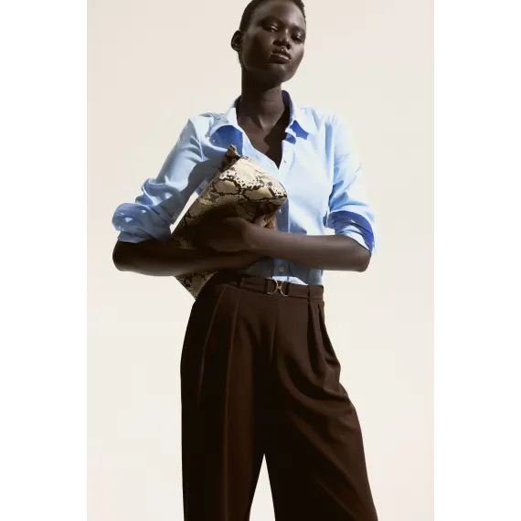 Брюки с деталями в виде завитков H&M, Цвет: Коричневый, Размер: S - в интернет-магазине Туркменистана Wabrum Брюки с деталями в виде завитков H&M, Цвет: Коричневый, Размер: S