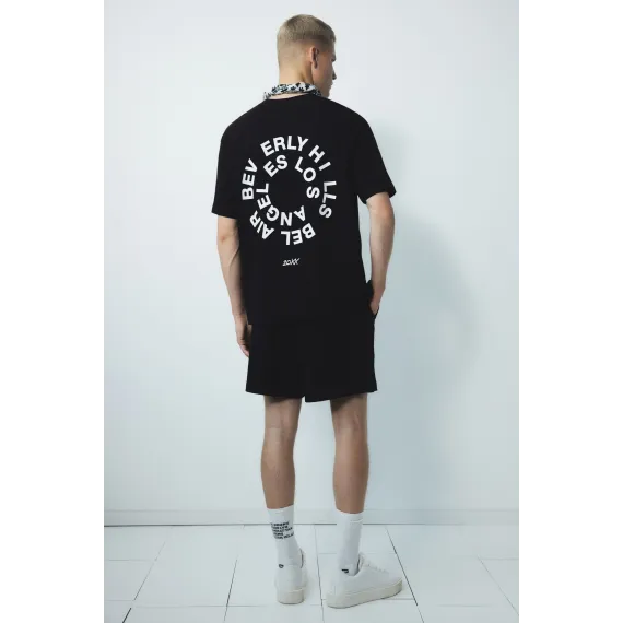 Футболка Loose Fit с принтом H&M, Цвет: Черный, Размер: XS, изображение 6
