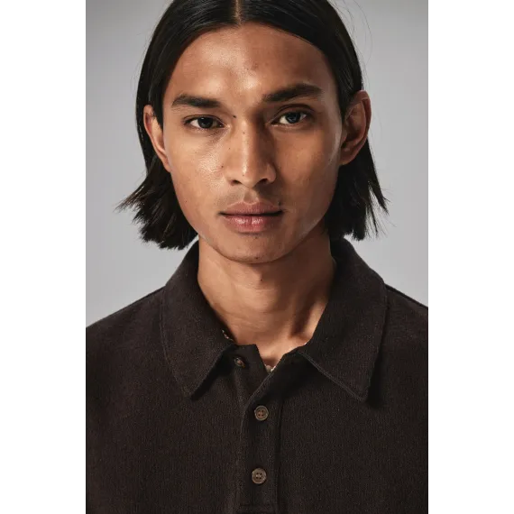 Футболка поло Regular Fit H&M, Цвет: Коричневый, Размер: XS, изображение 6