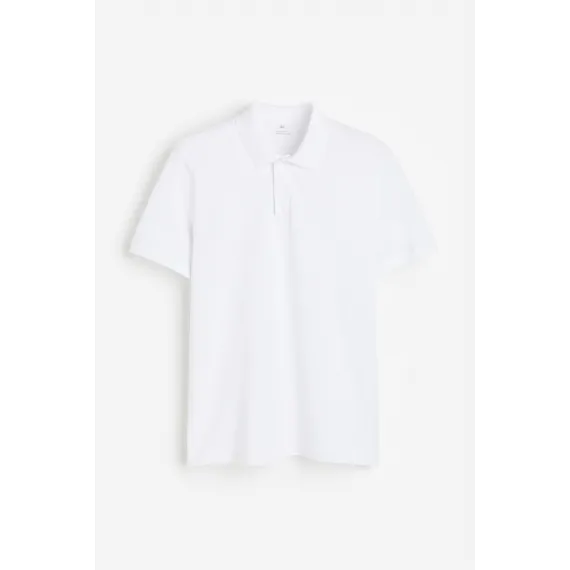 Футболка поло Regular Fit Pike H&M, Цвет: Белый, Размер: XS, изображение 10