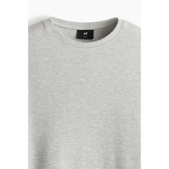 Верх джерси сотовой вязки H&M, Цвет: Серый, Размер: XS, изображение 11