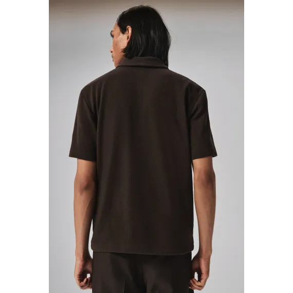 Футболка поло Regular Fit H&M, Цвет: Коричневый, Размер: XS, изображение 4