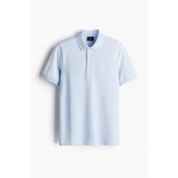 Футболка поло Regular Fit Pike H&M, Цвет: Синий, Размер: XS, изображение 8