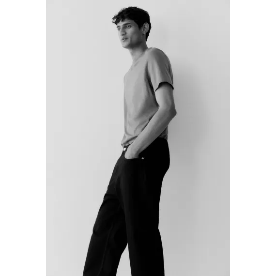 Футболка Regular Fit H&M, Цвет: Темно-серый, Размер: XS, изображение 5
