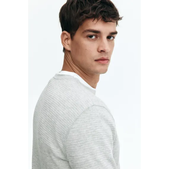 Верх джерси сотовой вязки H&M, Цвет: Серый, Размер: XXL, изображение 5