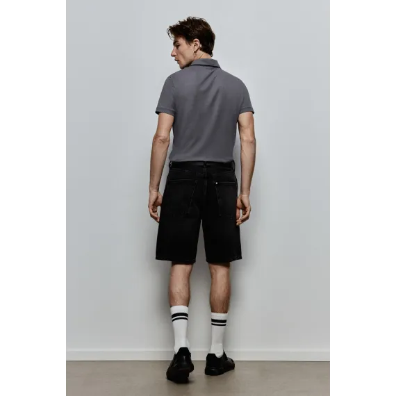 Футболка поло COOLMAX® Slim Fit H&M, Цвет: Серый, Размер: S, изображение 4
