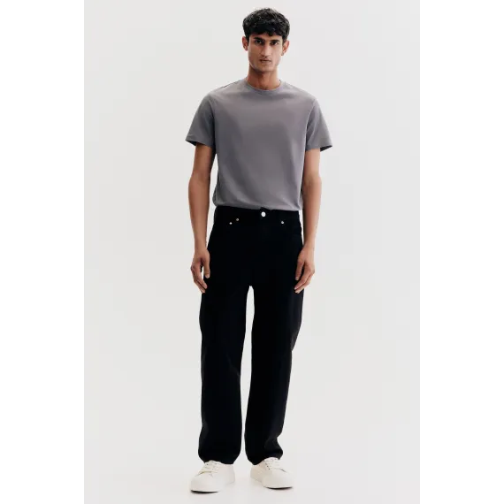 Футболка Regular Fit H&M, Цвет: Темно-серый, Размер: M, изображение 3
