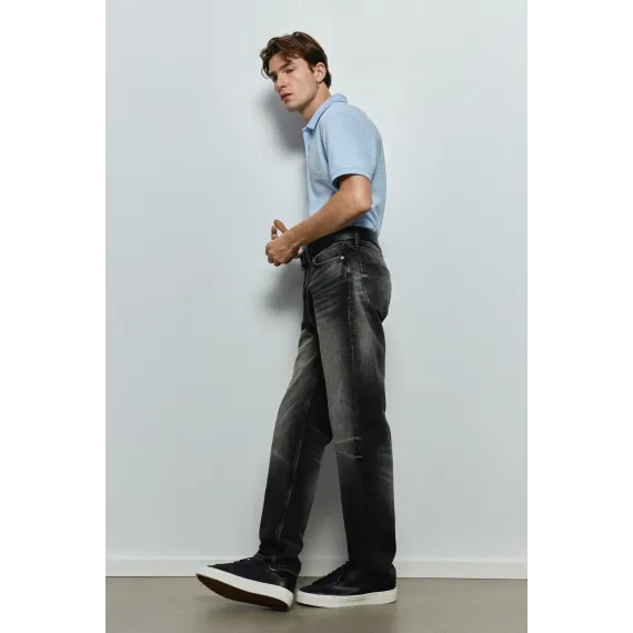 Футболка поло Regular Fit Pike H&M, Цвет: Синий, Размер: XS, изображение 4