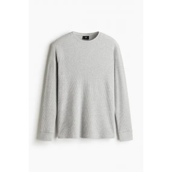 Верх джерси сотовой вязки H&M, Цвет: Серый, Размер: S, изображение 8