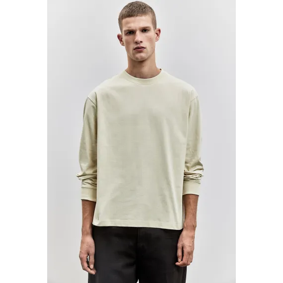 Свитер мужской свободного кроя с длинными рукавами H&M, Цвет: Бежевый, Размер: L