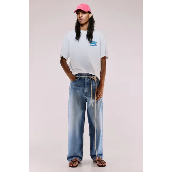 Футболка Loose Fit с принтом H&M, Цвет: Белый, Размер: L, изображение 2