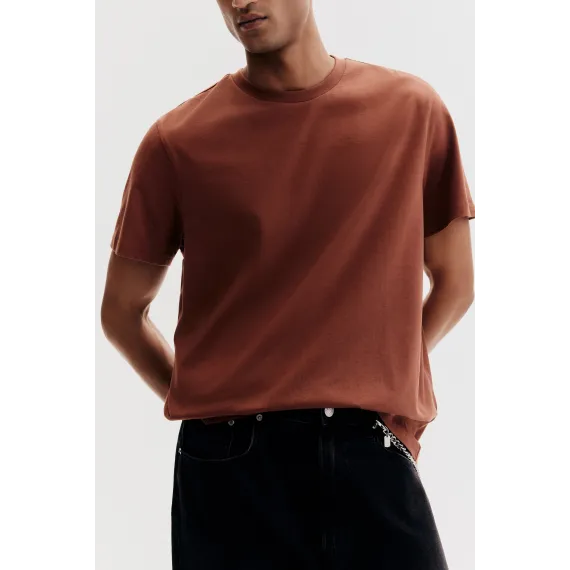 Футболка Regular Fit H&M, Цвет: Оранжевый, Размер: L, изображение 3