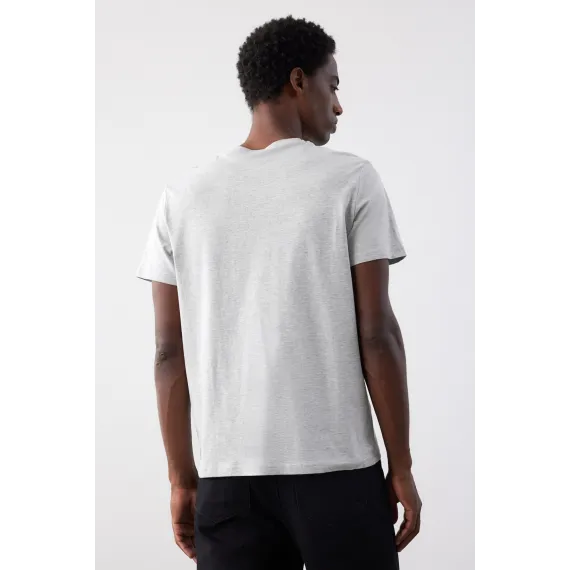 Футболка Regular Fit H&M, Цвет: Серый, Размер: S, изображение 7