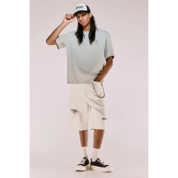 Футболка Loose Fit с принтом H&M, Цвет: Зеленый, Размер: M, изображение 2