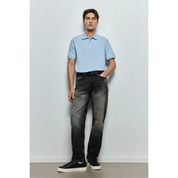 Футболка поло Regular Fit Pike H&M, Цвет: Синий, Размер: XS, изображение 3