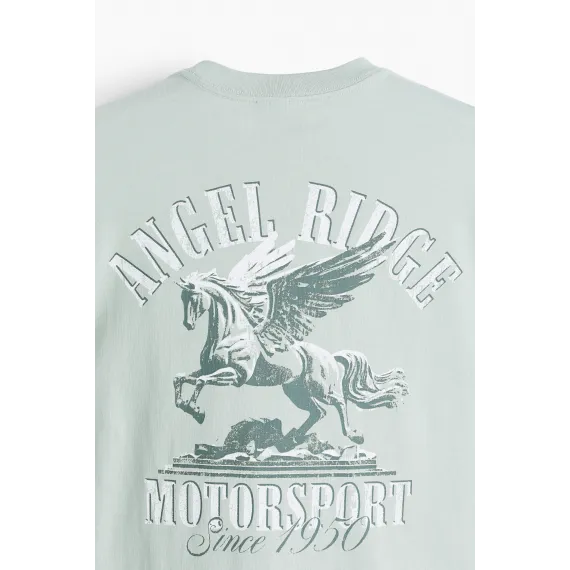 Футболка Loose Fit с принтом H&M, Цвет: Зеленый, Размер: L, изображение 7