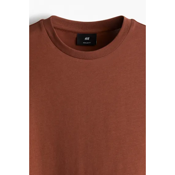 Футболка Regular Fit H&M, Цвет: Оранжевый, Размер: L, изображение 6