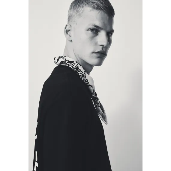 Футболка Loose Fit с принтом H&M, Цвет: Черный, Размер: S, изображение 3