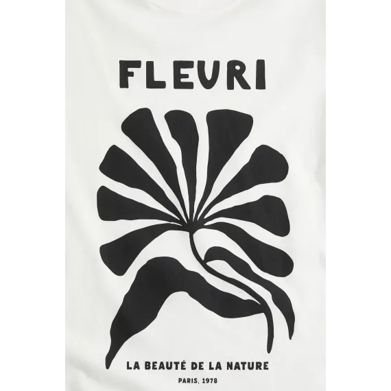 Футболка с принтом H&M, Reňk: Экрю, Ölçeg: XS, 5 image