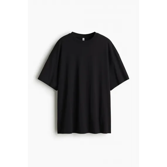 Футболка оверсайз H&M, Цвет: Черный, Размер: L, изображение 7