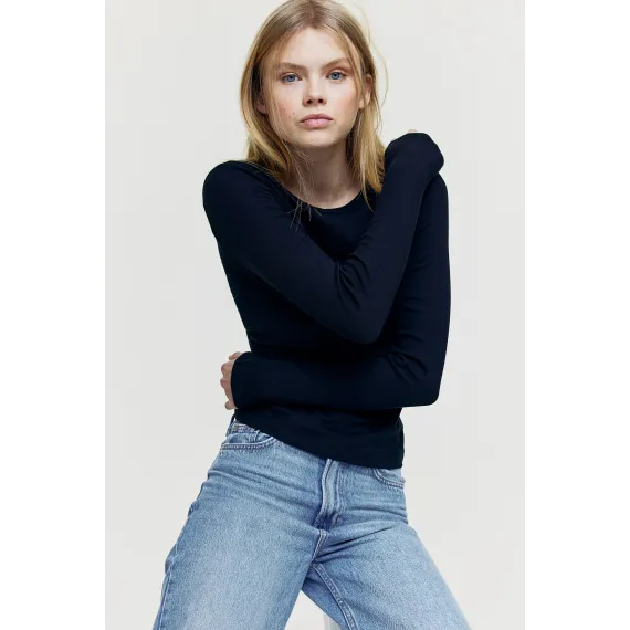 Верх рибана H&M, Цвет: Черный, Размер: M, изображение 2