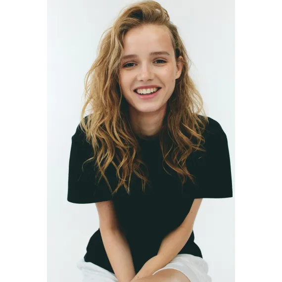 Футболка свободного кроя H&M, Reňk: Gara, Ölçeg: 2XL, 2 image