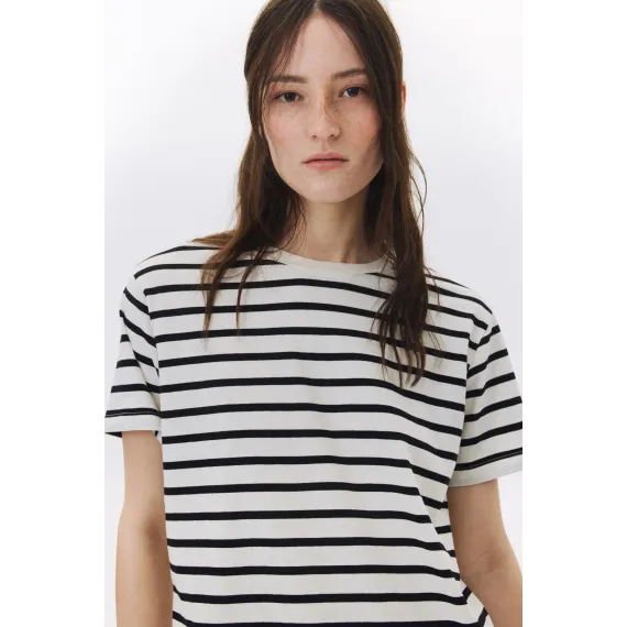 Футболка хлопковая H&M, Цвет: Белый, Размер: L, изображение 2