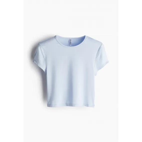 Футболка приталенная H&M, Цвет: Синий, Размер: XS, изображение 6