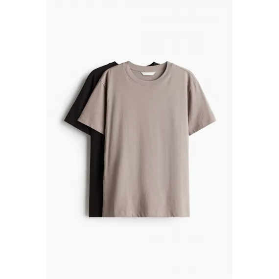 Футболка 2 шт. H&M, Цвет: Бежевый, Размер: S, изображение 4