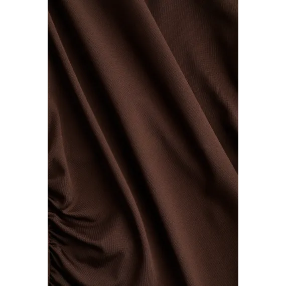 Футболка драпированная H&M, Цвет: Коричневый, Размер: XL, изображение 7