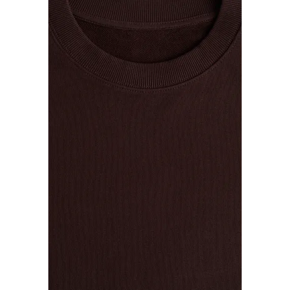 Свитшот короткий рукав H&M, Reňk: Goňur, Ölçeg: L, 6 image