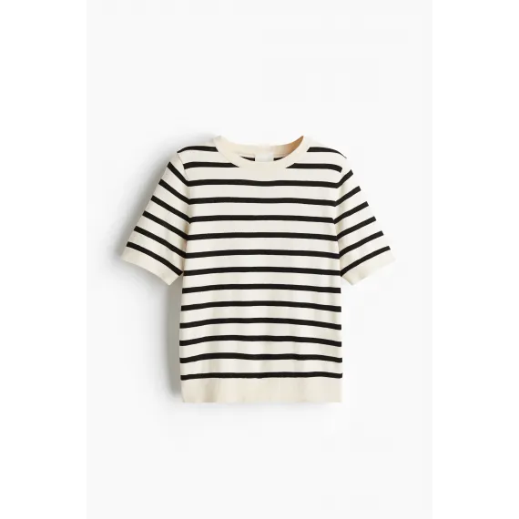 Топ трикотажный тонкий H&M, Цвет: Бежевый, Размер: M, изображение 4 - в интернет-магазине Туркменистана Wabrum Топ трикотажный тонкий H&M, Цвет: Бежевый, Размер: M, изображение 4