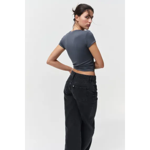 Футболка приталенная H&M, Цвет: Серый, Размер: M, изображение 3