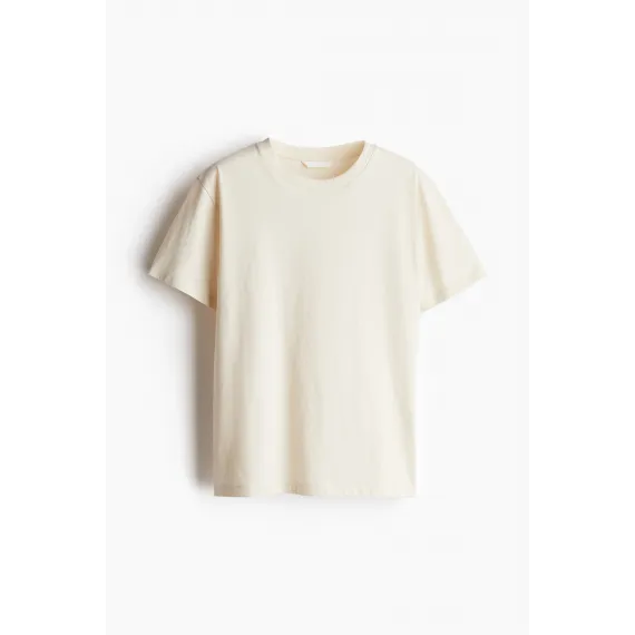 Футболка хлопковая H&M, Цвет: Экрю, Размер: XL, изображение 5