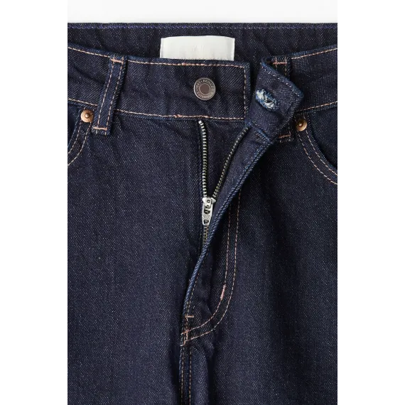 Джинсы широкие высокие H&M, Цвет: Темно-синий, Размер: 40, изображение 5