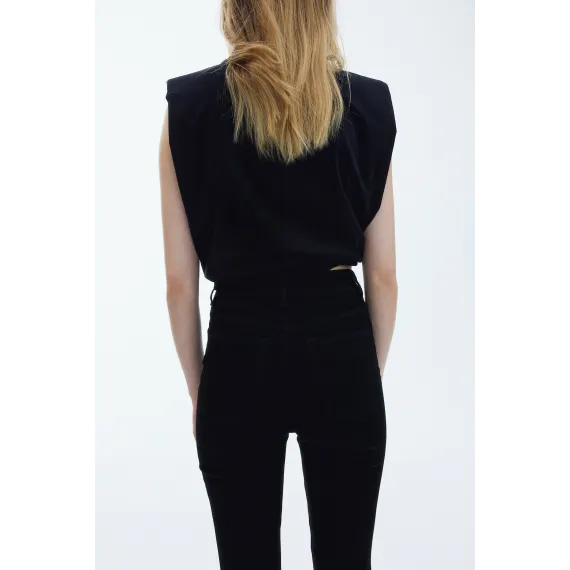 Джинсы скинни высокие H&M, Цвет: Черный, Размер: 44, изображение 2 - в интернет-магазине Туркменистана Wabrum Джинсы скинни высокие H&M, Цвет: Черный, Размер: 44, изображение 2