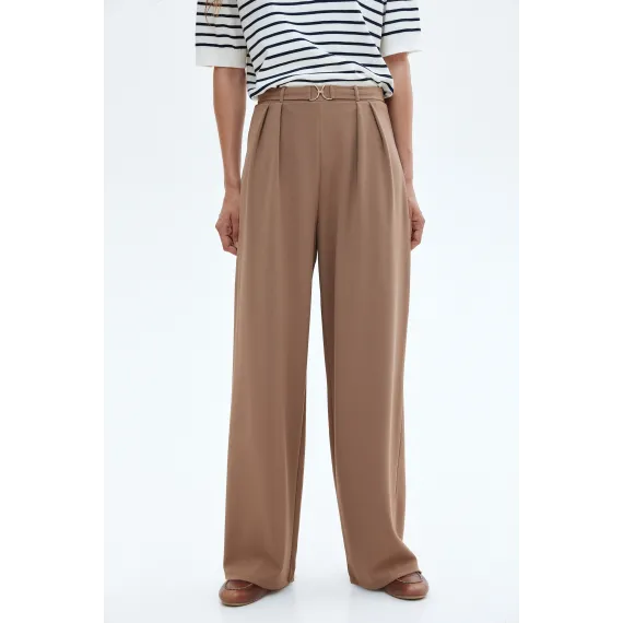 Брюки с деталями в виде завитков H&M, Цвет: Бежевый, Размер: S, изображение 3 - в интернет-магазине Туркменистана Wabrum Брюки с деталями в виде завитков H&M, Цвет: Бежевый, Размер: S, изображение 3